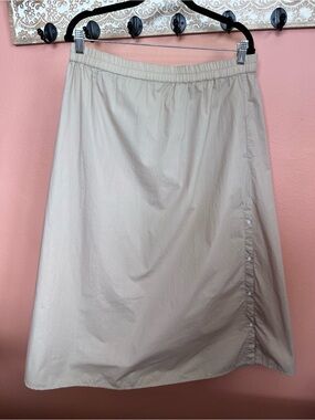 Aiayu tan 100% organic cotton skirt